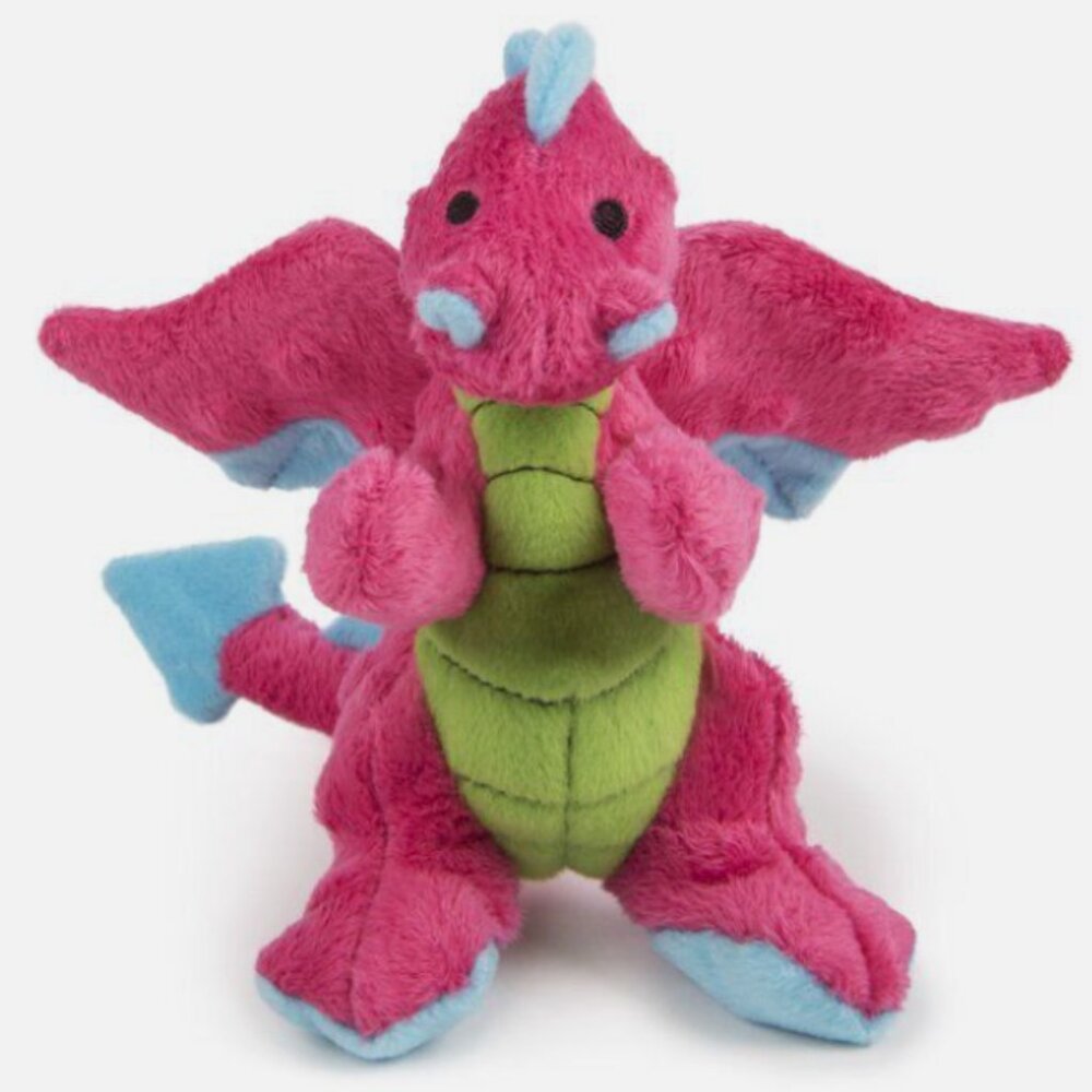 GoDog ~ Chew Guard ~ Small Dragon ~ Squeaky/Crinkle Dog Toy